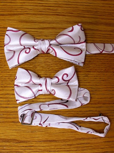 Boys Bow Tie Quality clip on adjustable neck band Satin Solid Pattern Colors - Picture 92 of 95