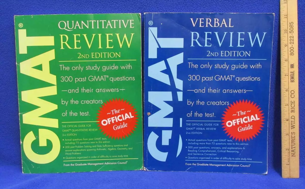 GMAT Quantitative & Verbal Review Books 2nd Edition The Official Guide Lot  of 2