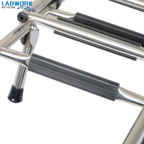 Stainless Steel Folding Ladder Telescoping 400 lb. Limit 2 Step+3 Step New - Picture 8 of 12