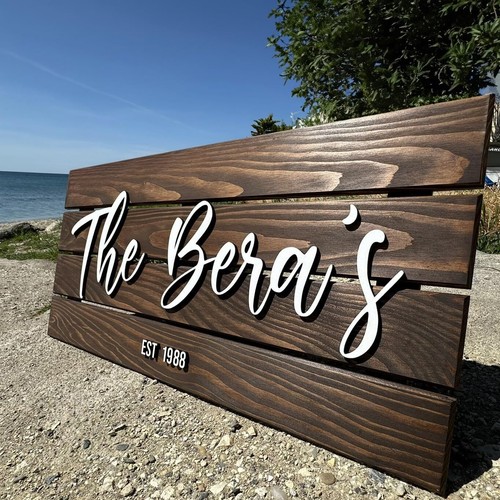Personalized Wooden Family Name Sign for Home Decor - Picture 21 of 32