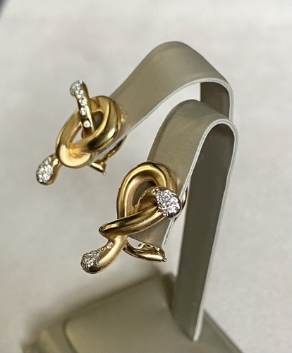 Angela Cummings For Assael 18k Gold Diamond Earrings - Picture 8 of 18