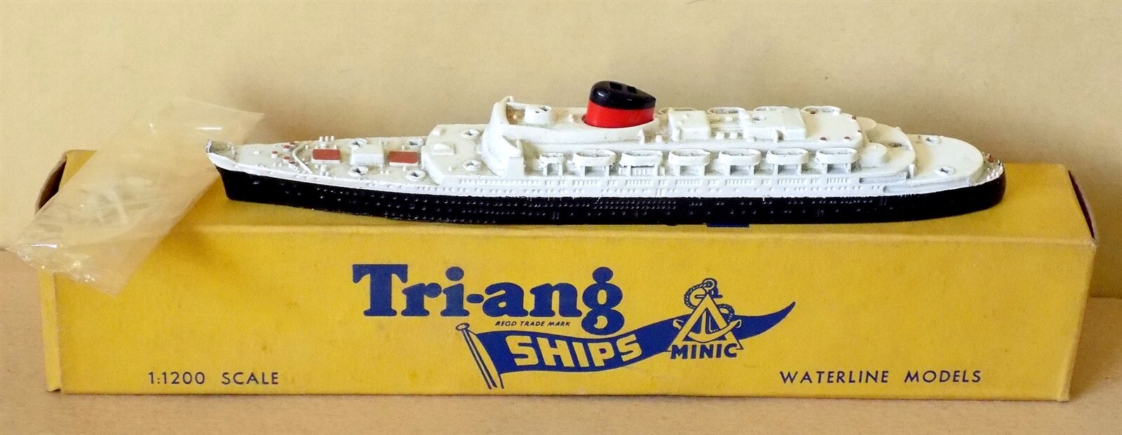 Vintage Tri-ang Minic Waterline Ship M.714 SS Flandre - Very Nice & Boxed Vintage Tri-ang Minic Waterline Ship M.714 SS Flandre - Very Nice & Boxed