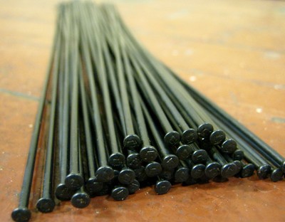 DT COMP /"LITE/" Spokes Black 2.0//1.8mm Sngl.Butt STRAIGHT-PULL *Any Size*Any Qty*