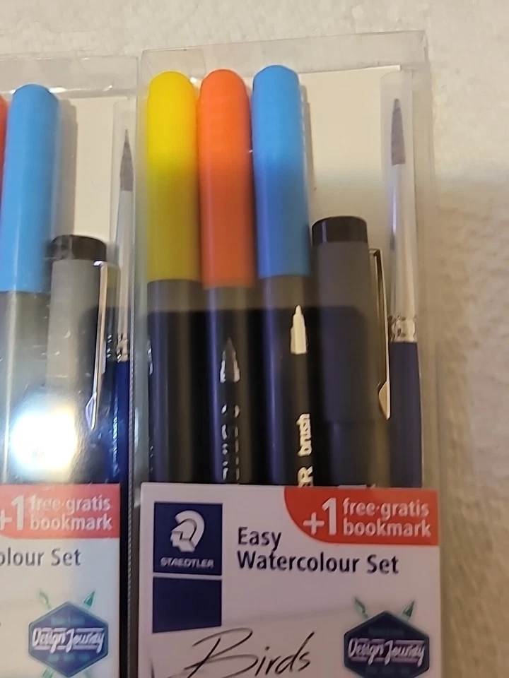 STAEDTLER 3001STB5-1 Diseño Viaje Juego de Acuarela Fácil, Pájaros, Negro. NUEVO Foto 3 de 4