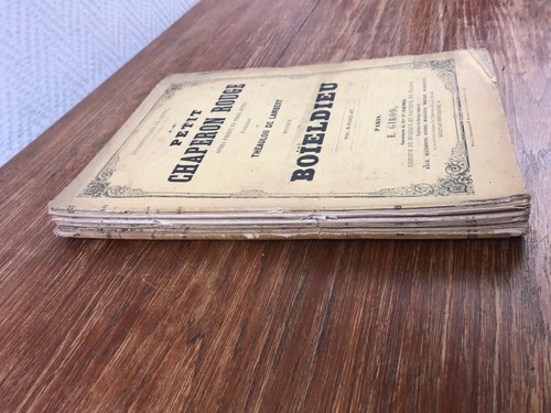 Partition Musique LE PETIT CHAPERON ROUGE Opéra BOIELDIEU Ed. Girod vers 1850 - Foto 2 di 17