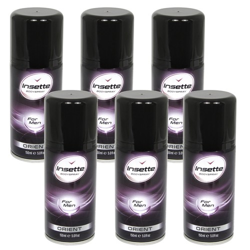 Insette Men's Bodyspray 150ml Case of 6 - Choose from 6 Variants! - Picture 4 of 7