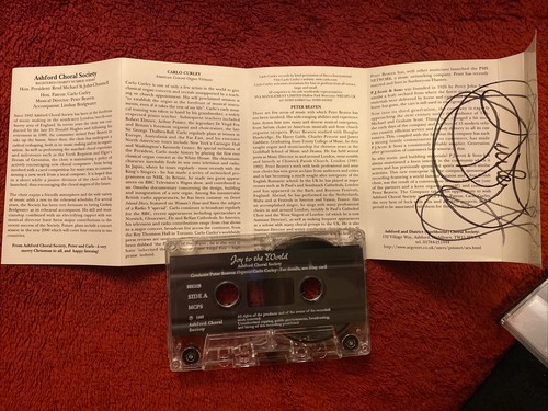 Ashford Choral Society - Joy To The World Cassette Tape Peter Beaven Signed - Picture 5 of 5