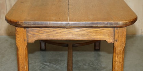 STUNNING ARTS & CRAFTS VICTORIAN ENGLISH OAK HAYRAKE DINING TABLE 6-8 PEOPLE - Picture 16 of 23
