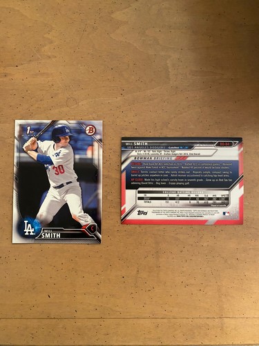 WILL SMITH 2016 Bowman Draft #BD-84 Rookie 1 ° RC Los Angeles Dodgers lotto di 150 - Foto 4 di 4