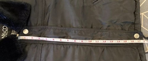 Vintage Women’s NEW YORK & COMPANY Black Zip Front Puffer Jacket -Size S - Picture 16 of 17