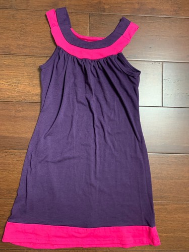 TOO CHIC Purple & Pink DRESS - GIRLS SIZE 7/8 Made in USA - Picture 1 of 5