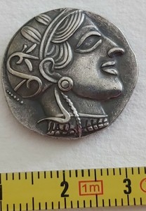 Gréce antique Chouette d'Athènes Belle Monnaie 2,3cm fausse à Identifier