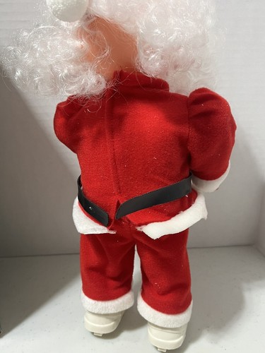 Vintage Tree Mates Musical Santa Claus On Skis Christmas Battery Operated TESTED - Picture 2 of 5