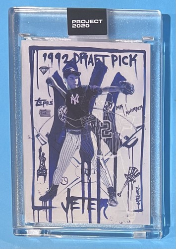 Topps PROJECT 2020 Card 93 - 1993 Derek Jeter by Gregory Siff - IN HAND WITH BOX - Picture 2 of 3