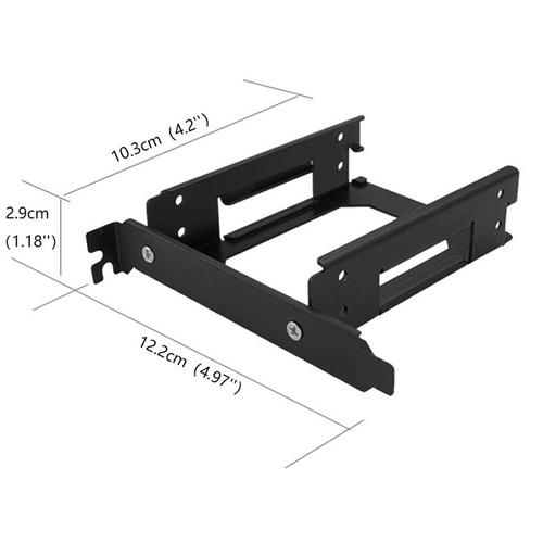 SSD HDD Mounting Bracket For PCI 2 x 2.5 Inch Internal Hard Drive Mounting KLI - Afbeelding 4 van 8