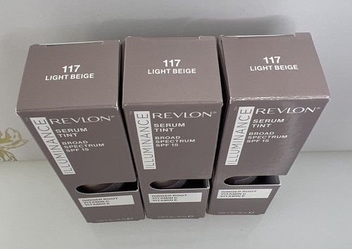 Revlon Illuminance Serum Tint Color: Light Beige 117 Size: 0.94 oz Lot Of (3) - Picture 2 of 14