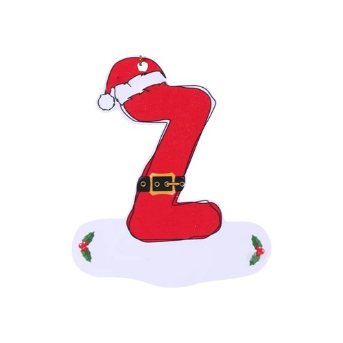 26 Letters Christmas Tree Pendant Ornament DIY Alphabet Atmosphere Decoration - Picture 53 of 54