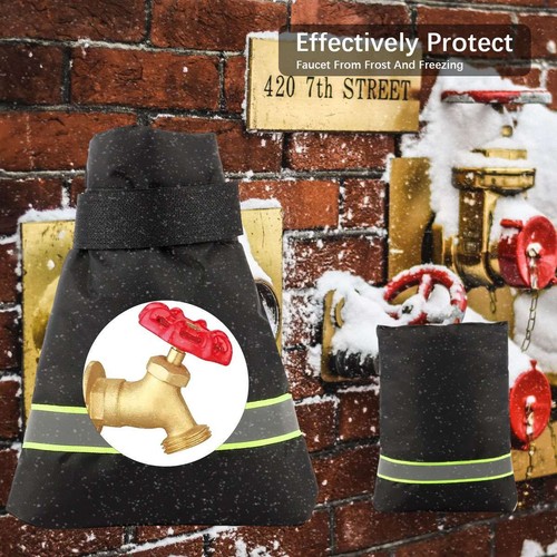 Outdoor Water Spigot Faucet Cover Socks Winter Freeze Protection Spigot Cover - Picture 6 of 10