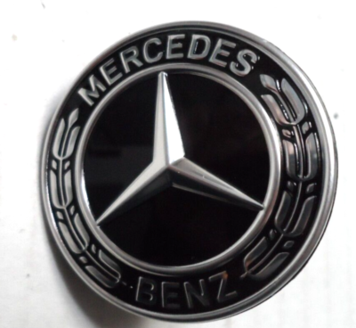 Mercedes Benz A 0008172805 Hood Star Emblem Black Edition | eBay