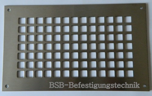 Grille en acier inoxydable 2 mm tôle de ventilation grille de ventilation grille d'évacuation de l'air grille tôle perforée - Photo 8/18