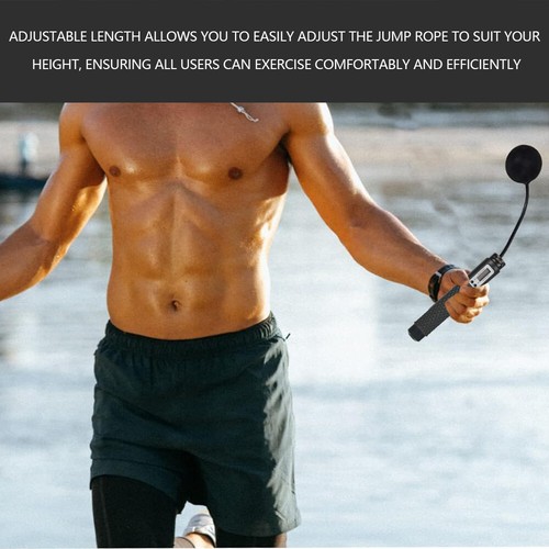 Skipping Rope Built-In LCD Display Adjustable Rope Length Ergonomic Handles NEW - Picture 10 of 23
