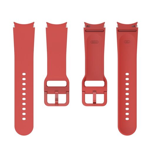 Correa de reloj deportivo - Samsung Galaxy Watch 4 5 Pro 6 7 40 mm 44 mm - Rojo - Imagen 3 de 8