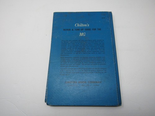 Chilton’s Repair & Tune-up Guide for the MG 1971 Hardcover/Illustrated - Picture 16 of 16