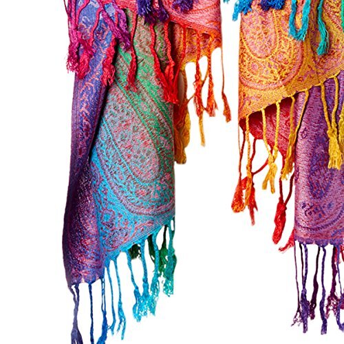 Goood Times Fashion Women's Silk Scarf Luxury Satin Shawl Wraps Purple - Picture 2 of 6