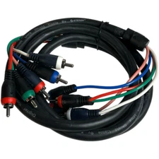 Steren 257-606BK 5 RCA Component A/V Cable