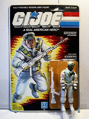 VINTAGE HASBRO GI JOE 1985 ICEBRG Snow Trooper Figure Misp VINTAGE HASBRO GI JOE 1985 ICEBRG Snow Trooper Figure Misp
