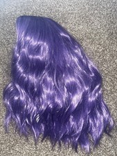 NWT Short Wavy Synthetic Purple Wig Costume Halloween