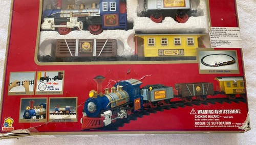 Treno vintage, nuovo con scatola, Western Express, da collezione, a batteria, Coll - Foto 3 di 9