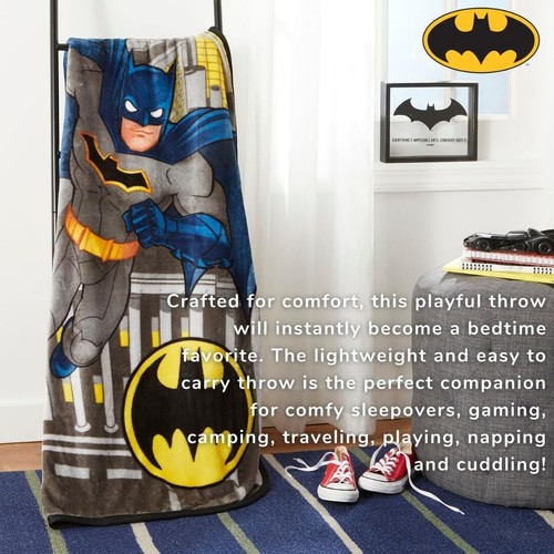 Batman "Into Action" Kids Full Bed Set & Throw-AB09CG89RLS5, AB0CB1Y3L695 - Picture 10 of 10