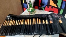 24 makeup brush set with case