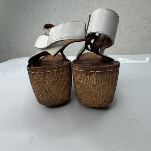Spring Step Inocencia Leather Wedge Sandal White Womens EU 40 / Size US 9.5 - Picture 7 of 12