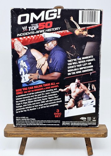 WWE: OMG - The Top 50 Incidents in WWE History (DVD, 2011, 3-Disc Set) - Picture 2 of 7