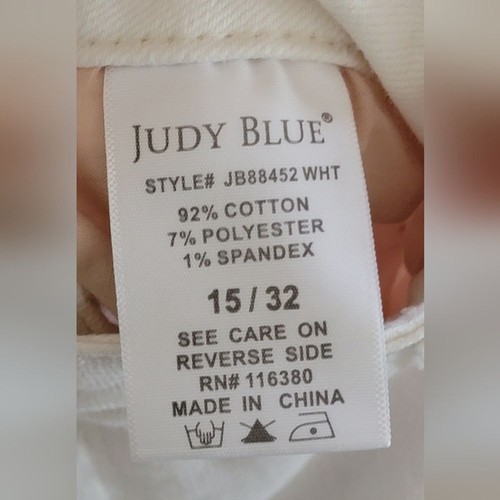 Judy Blue women's boyfriend ivory jean size 15. - Bild 12 von 13