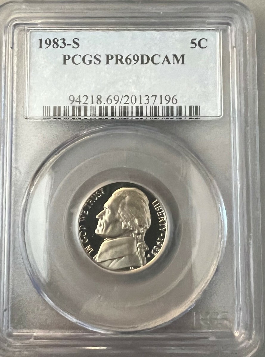 1983-S 5C Jefferson Proof Nickel PCGS PR69DCAM | eBay