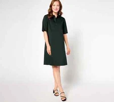 Attitudes by Renee A-Line Shift Dress w/ Pockets Black Small A640672