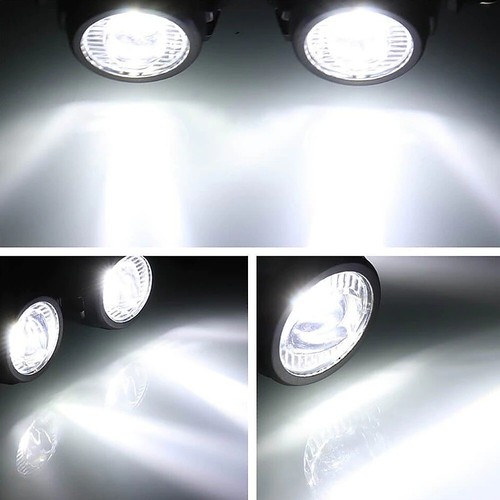 40W 600K Complete LED Auxiliary Spot Foglight Assembly Kit - Honda CB500X CB 500 - Picture 5 of 10