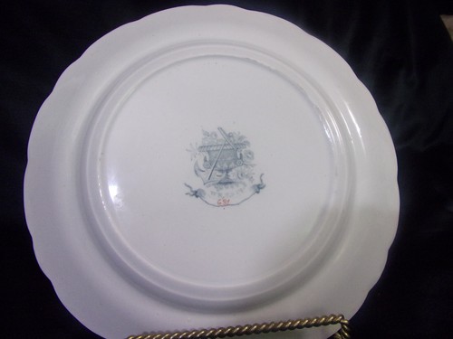 ANTIQUE WR & Co 631 FLORAL 10.25" Dinner Plate - Picture 5 of 7