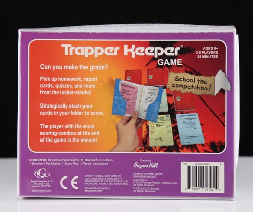 New Trapper Keeper Card Collecting Retro Style Game - Palm Tree Cover - Picture 4 of 4