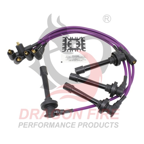 Performance 8.5mm Purple Plug Wire Set For 1992-2002 Acura Honda 1.6 1.8 - Picture 1 of 7