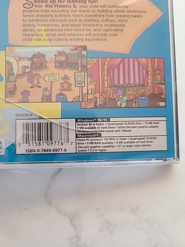 Kid Phonics 2 Ages 6-9 Builds Reading Skills Through songs and games NEW CD-ROM - Picture 6 of 6