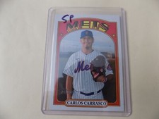 2021 Topps Heritage High Number Short Print SP Carlos Carrasco 717 New York Mets