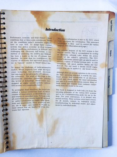 Nissan Engine Analysis For Electric Carburetor Service Repair Manual - Picture 5 of 8