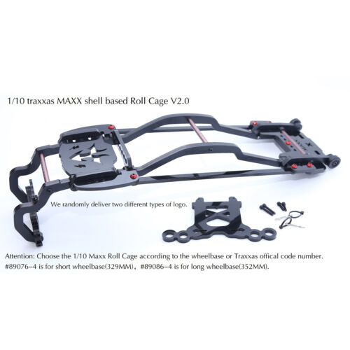 Für Traxxas MAXX 2.0 RC Raupenraupe Auto Karosserieschutz Schale Rollkäfig Rahmen 1/10 - Bild 3 von 12