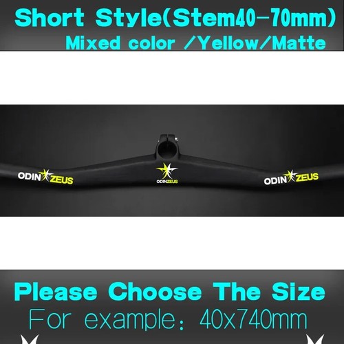 Carbon Fiber Integrated Handlebar with Stem MTB Bicycle Riser Bars 17/2 Degree - Picture 34 of 48
