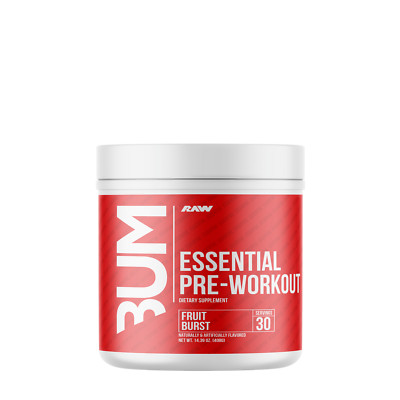 RAW Nutrition CBUM Essential Pre Fruit + Citrus 807g / 60 serv 01+02/26 + Proben