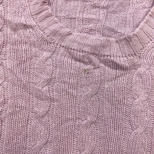 Ballantyne Cashmere Sweater Ladies Medium Purple Cable Knit Preppy Casual Womens - Picture 6 of 15